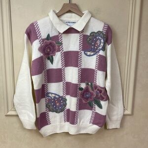 Vintage Alfred Dunner Embroidered Sweater